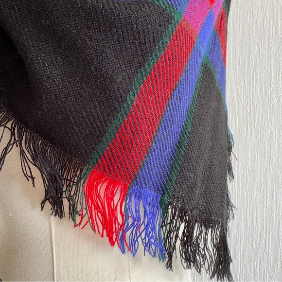 Vintage St. Michael Plaid Square Scarf - Picture 9 of 12